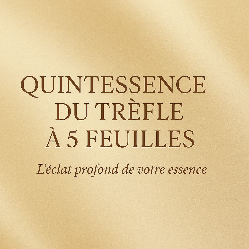 QUINTESSENCE DU TRÈFLE À 5 FEUILLES - L’éclat profond de votre essence