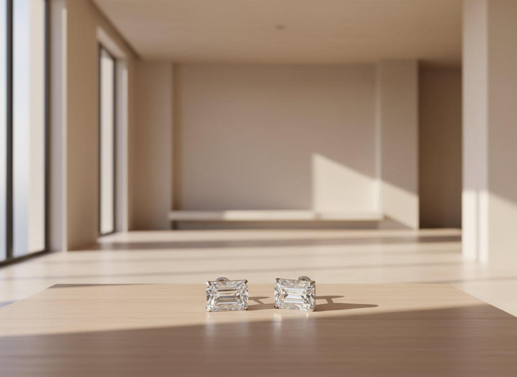 Boucles d’oreilles Rectangle de Lumière