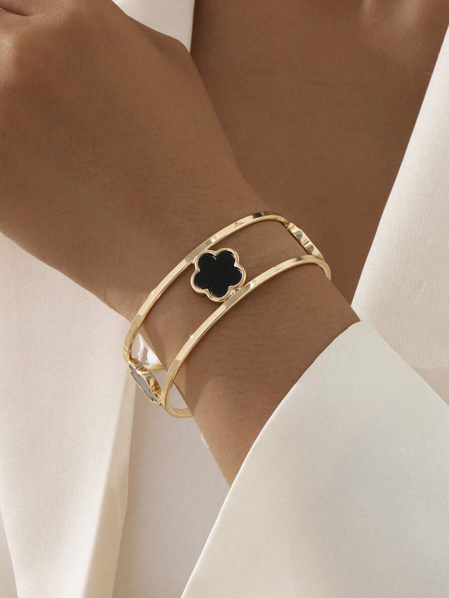 Bracelet “Trèfle Divin” – Harmonie et lumière