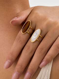 Bague Élégance Solaire -– Duo de Lumière
