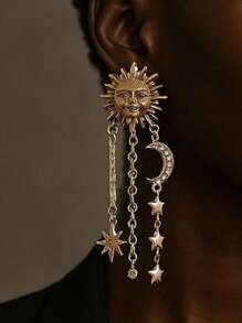 Boucles d’oreilles Soleil & Lune – Lueurs Célestes