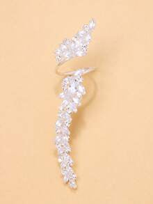 Bague Élégance Cristalline Argentée et  Cristalline Dorée