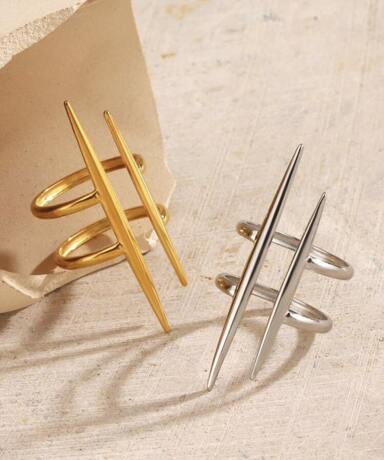 Bague Élancée – Dualité d’Éclat