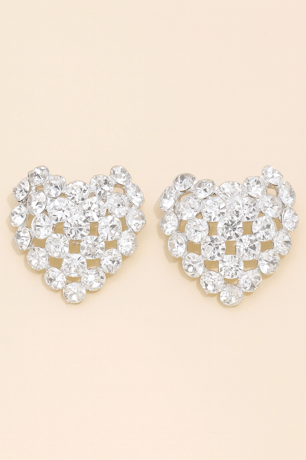 Boucles d’Oreilles Cœur Impérial — Argent Éclatant