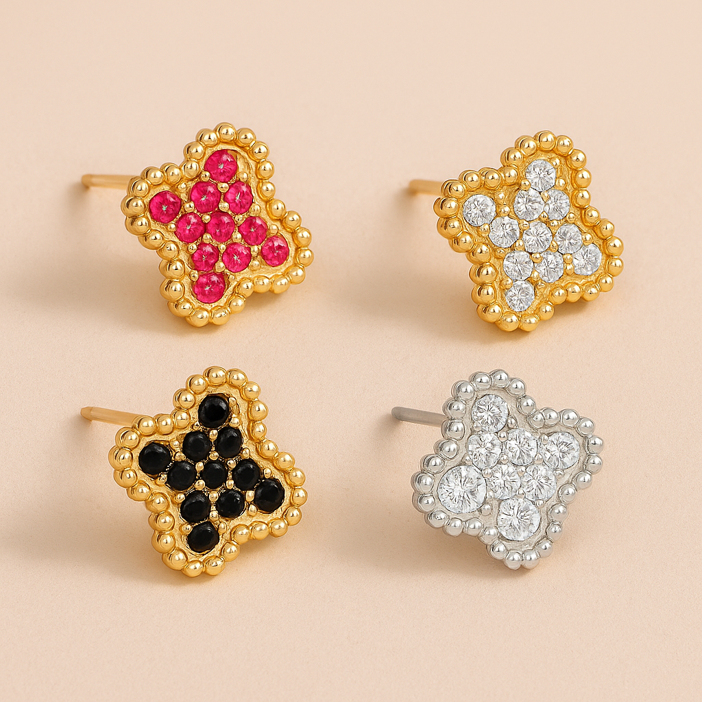Boucles d’oreilles Trèfle d’Éclat