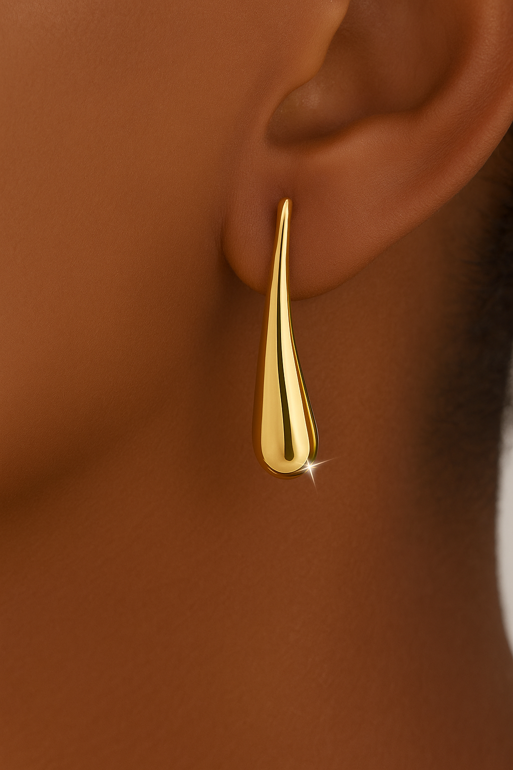 Boucles d’oreilles Goutte d’Or Élégance 18K