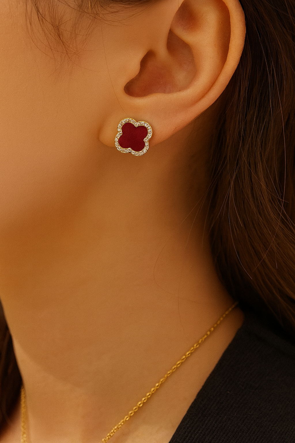 Boucles d’oreilles Trèfle Éclat — Multicolores et Lumineuses