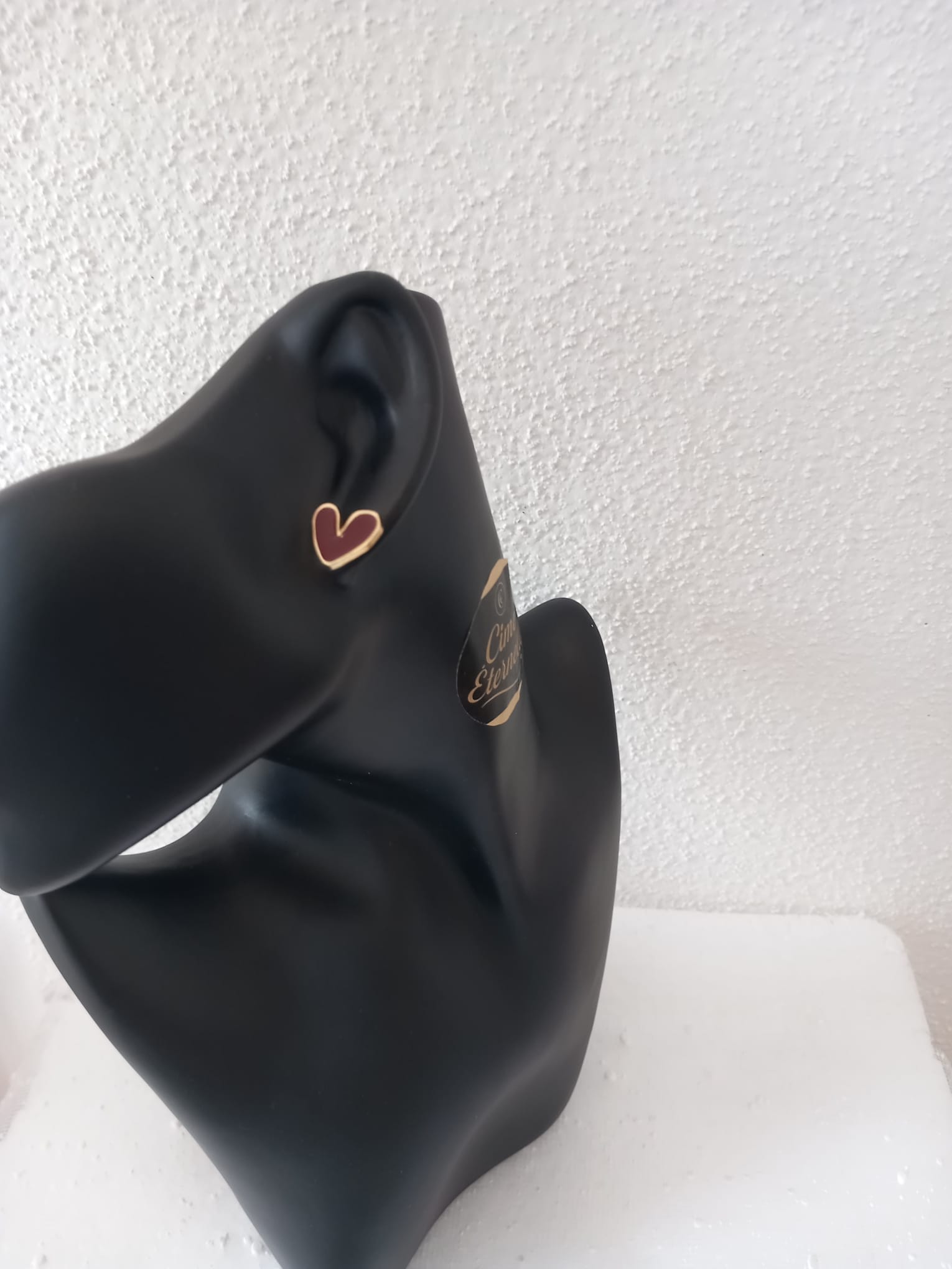 Boucles d’Oreilles Cœur Cramoisi