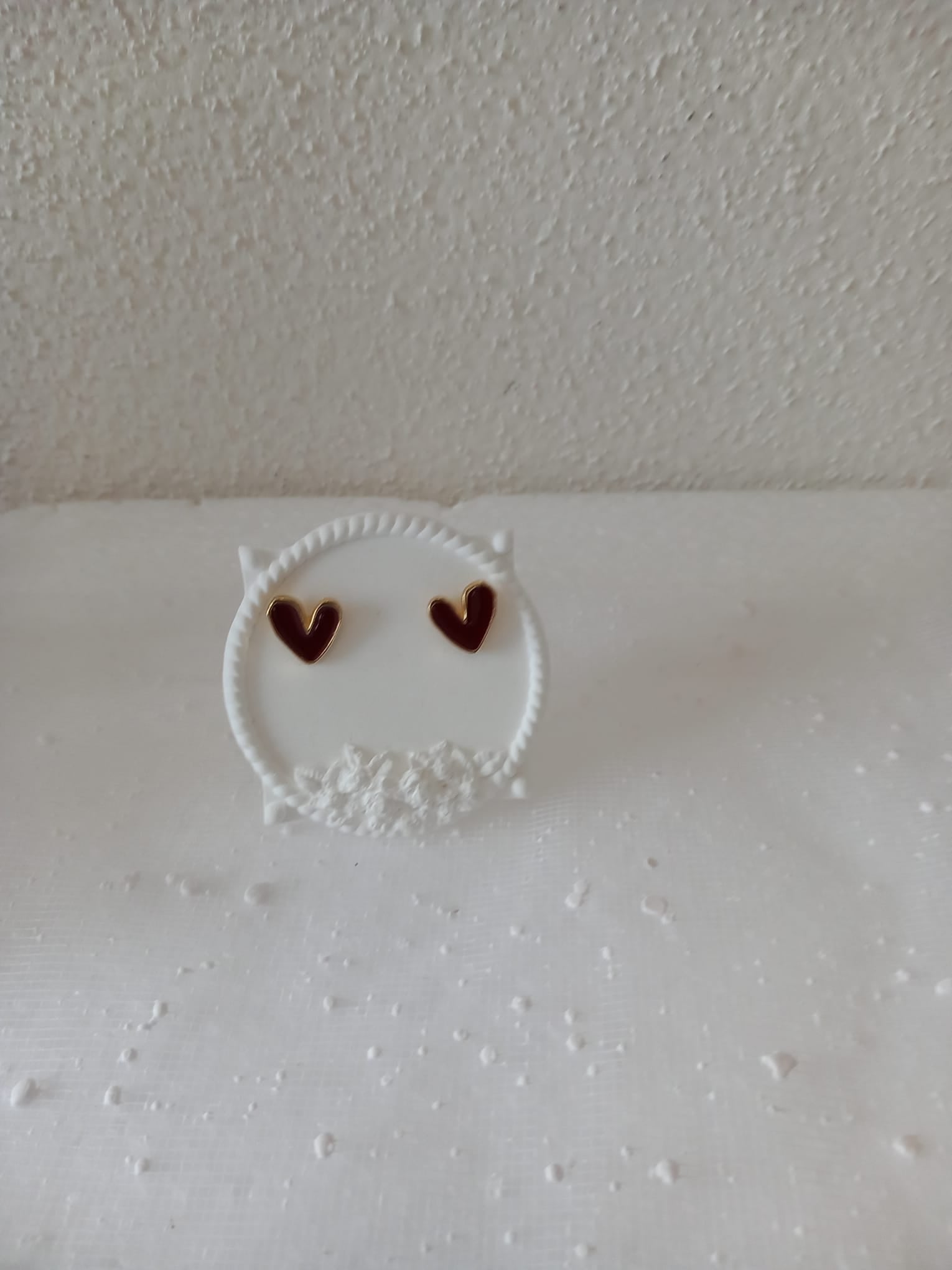 Boucles d’Oreilles Cœur Cramoisi