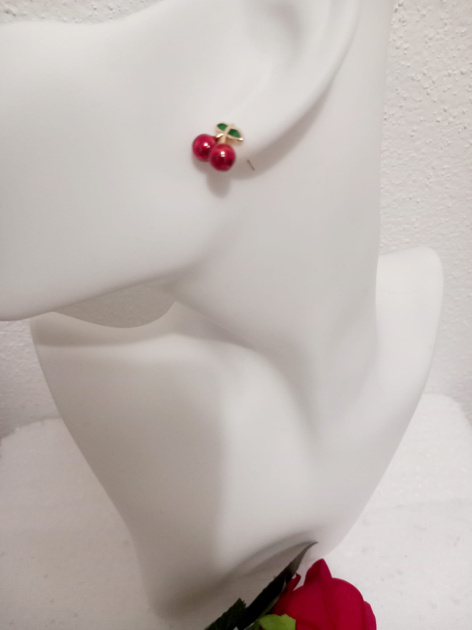 Boucles d’Oreilles Cerise – Éclat Gourmand