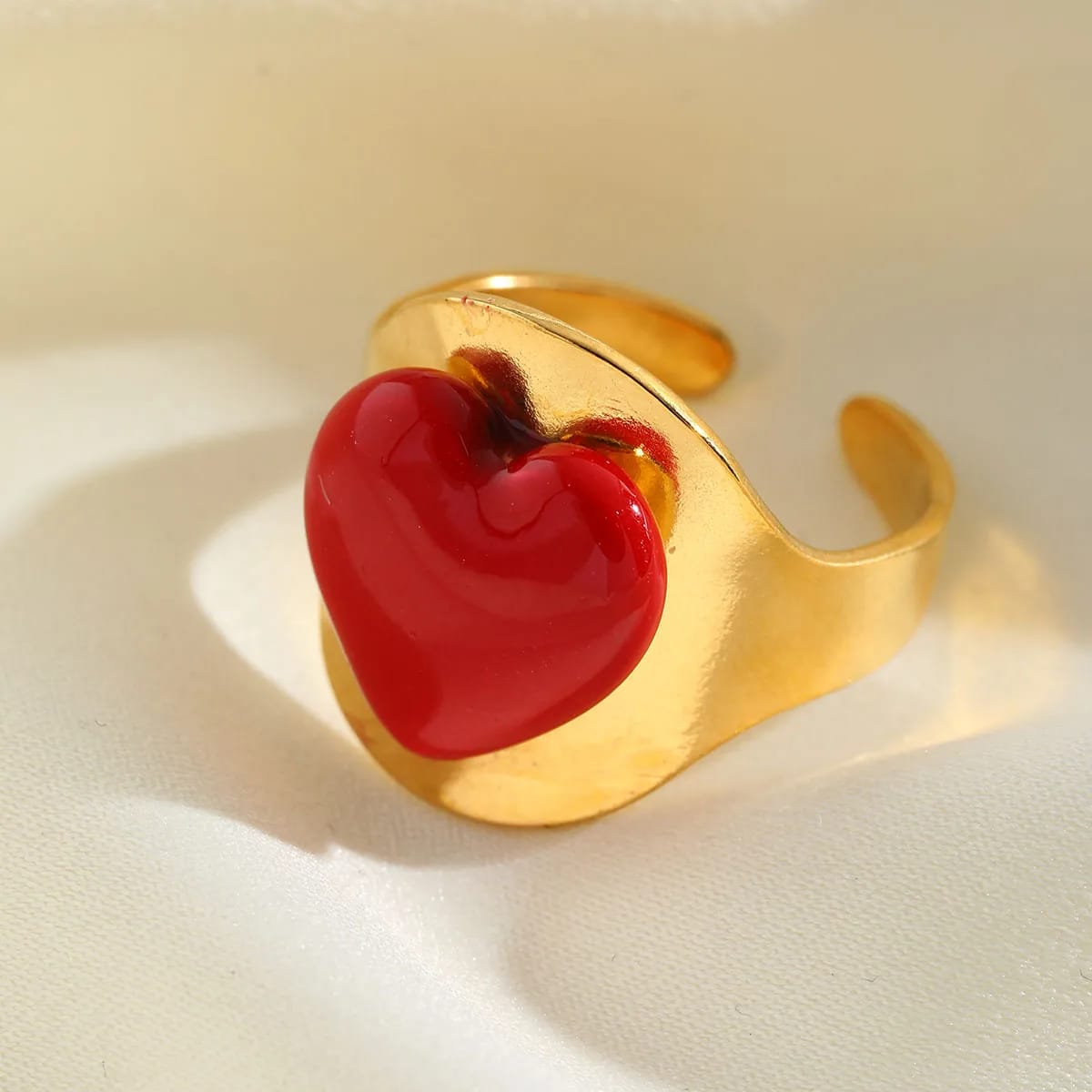 Bague Cœur Rouge – Douce Passion