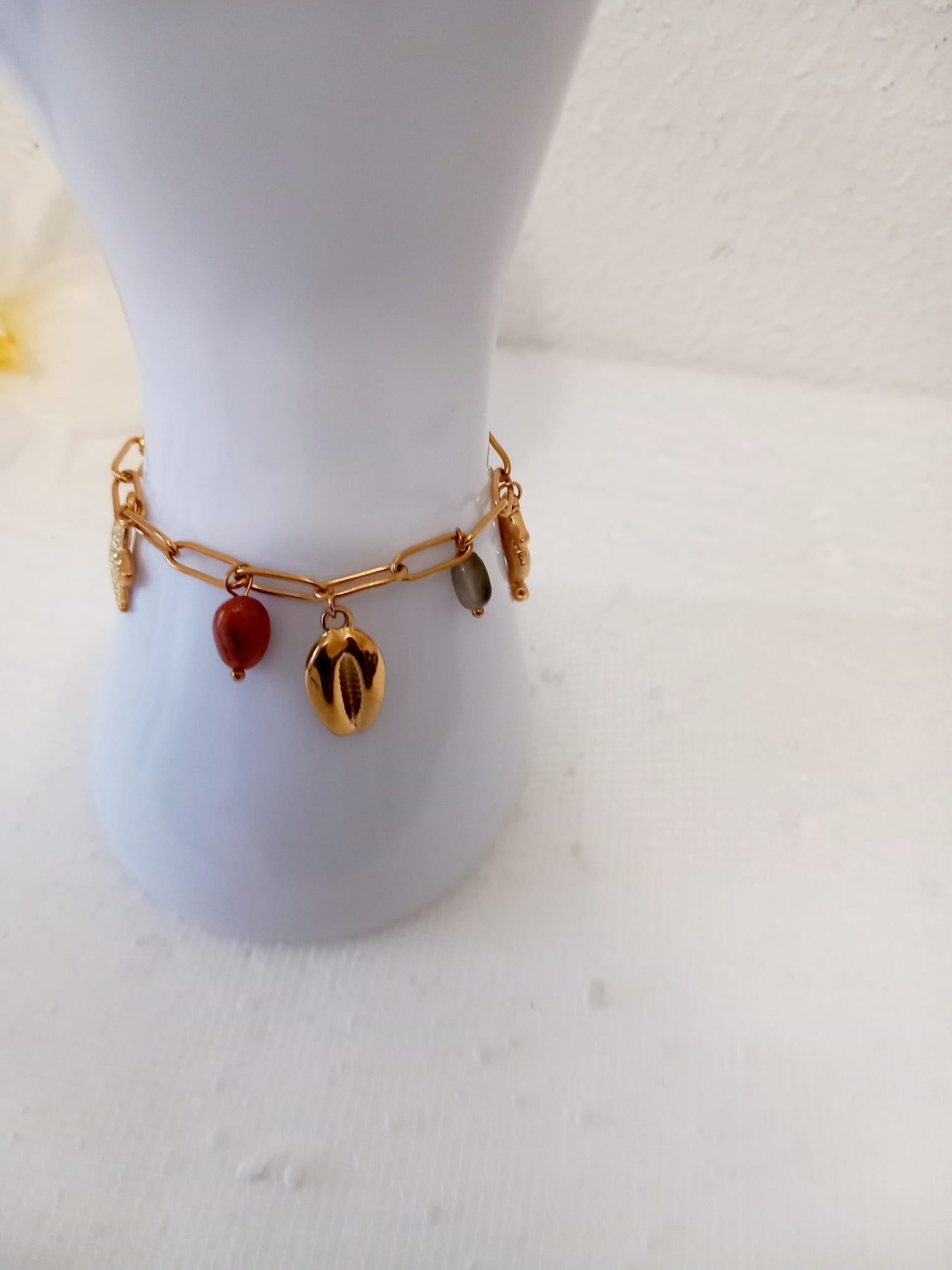 Bracelet Océan Doré – Étoile, Coquillage & Hippocampe